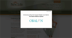 Desktop Screenshot of newlifebariatricsurgery.com